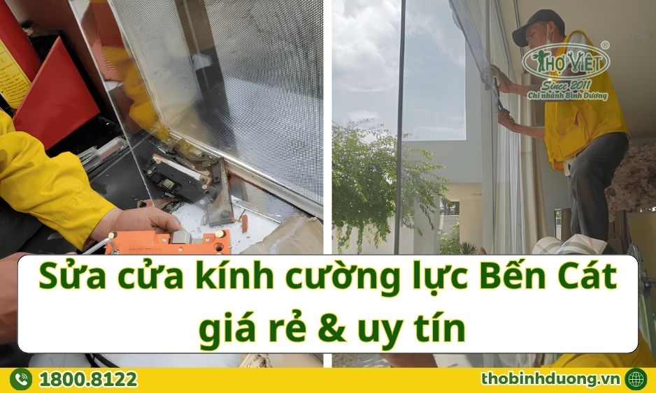 Báo giá sửa cửa kính cường lực Bến Cát