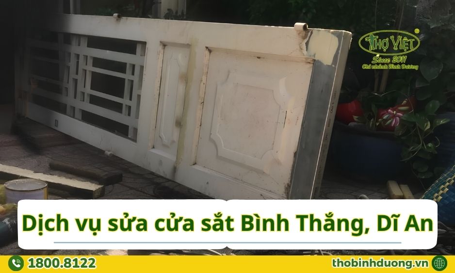 Báo giá sửa cửa sắt Bình Thắng, Dĩ An