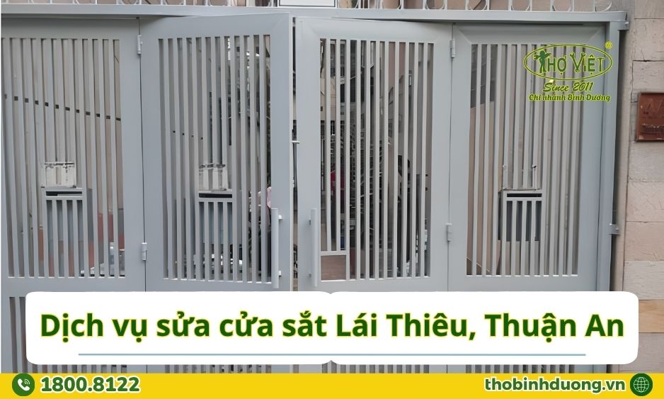 Báo giá sửa cửa sắt Lái Thiêu, Thuận An