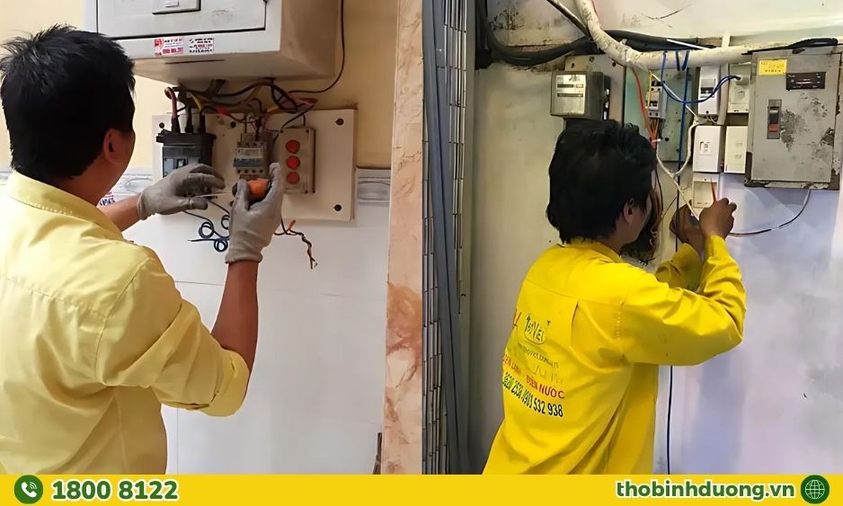 Khu vực sửa điện 3 pha Tân Bình
