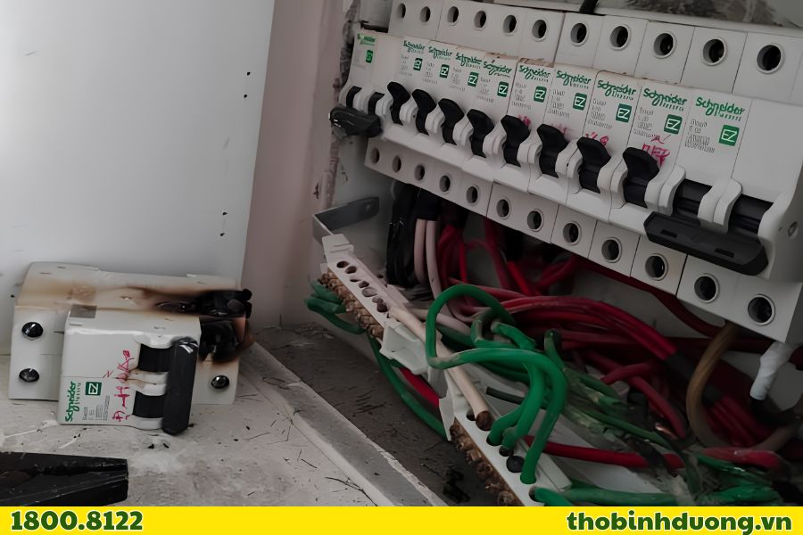 Khu vực sửa điện Phú Tân