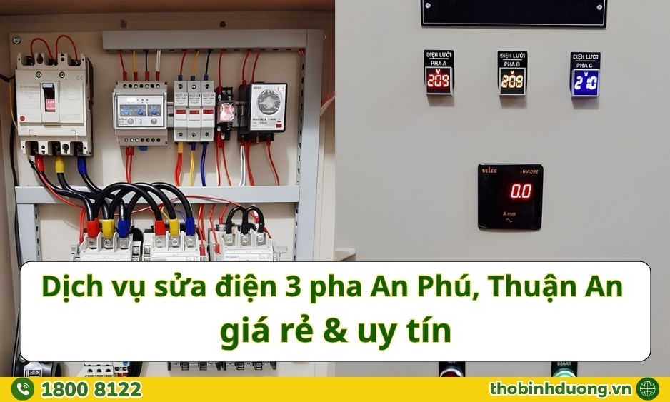 Báo giá sửa điện 3 pha An Phú