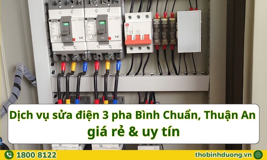 Báo giá sửa điện 3 pha Bình Chuẩn, Thuận An