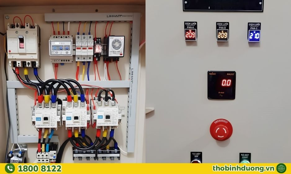 Khu vực dịch vụ sửa điện 3 pha