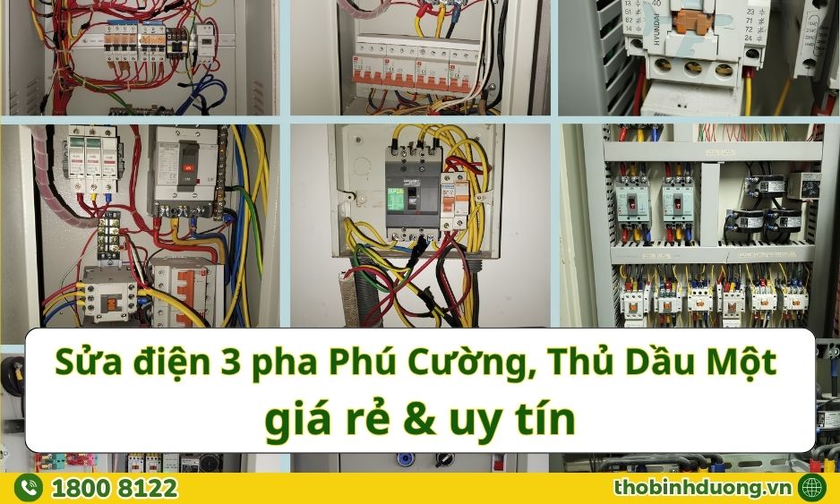 Báo giá sửa điện 3 pha Phú Cường, Thủ Dầu Một