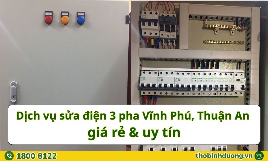 Báo giá sửa điện 3 pha Vĩnh Phú, thuận an