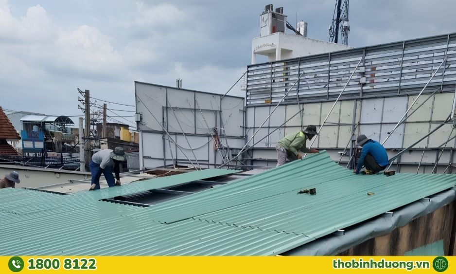 Hạng mục thay mái tôn An Bình, Dĩ An